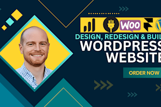 create, rebuild or redesign wordpress website or business website design