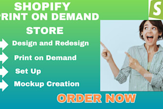 set up shopify print on demand store, etsy print on demand printify, printful