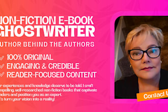 ghostwrite your nonfiction ebook as your ghost book writer