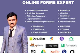 automate jotform, create fillable PDF forms, and customize CSS and javascript