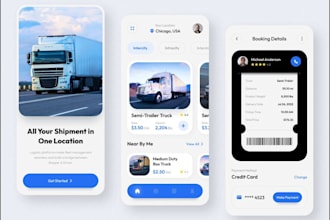 build a logistic app, transportation app,fleet management app, truck booking app