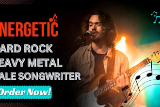 sing powerful rock, metal, hard rock vocals on your song,