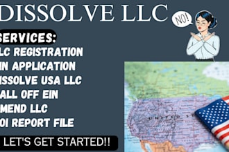 do USA llc registration or ein and corporation boi report itin llc dissolve