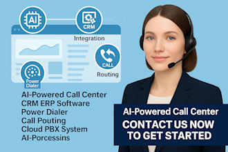 build ai call center system, cloud pbx power dialer setup sugercrm call routing