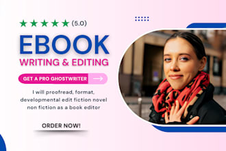 fiction book writing, novel editor, thriller story writer, romance copy editor