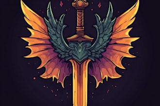 create medieval, fantasy, rpg gaming logo