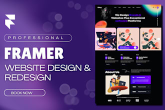 build framer website design, figma to framer as framer developer