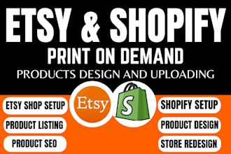 setup etsy shopify print on demand with printify gelato product listing autods