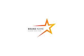 design a professional and modern star logo for you