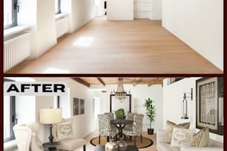 do virtual staging, virtual renovation, virtual furniture for your listing