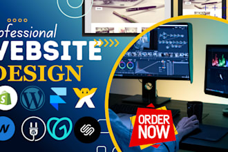 design a modern responsive website with wordpress wix or shopify fix bugs SEO