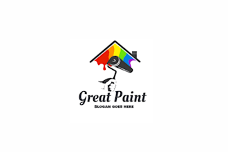 craft a premium hand drawn and watercolor painting logo