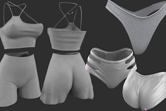 do 3d cloth for second life mesh vrchat sansar peds sims fivem fashion design
