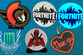 design 3d lightbox 3d logo keychain coaster text for 3d printing in 3mf or stl