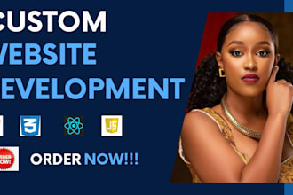 build and rebuild your website as a full stack, frontend and backend developer
