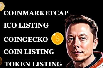 launch memecoin token listing coinecko coinmarketcap ico listing coin listing