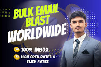send bulk emails, email blast, email campaign and email marketing