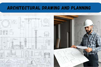 draw architecture blueprint site plan deck plan mep for city permit