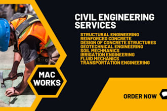 do civil engineering plans, architectural, 3d rendering, structure and mep plan