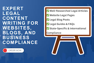do legal content creation for websites and blogs