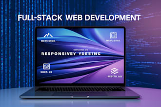 build a responsive full stack web app using mern mevn nextjs and restful apis