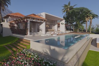 remodel community to functinal house design,cozy brick villa,exterior sweet home