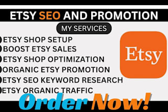 do etsy seo promotion etsy traffic sales etsy shop marketing listing shop setup