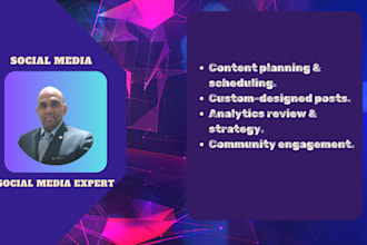 be your social media manager and content creator