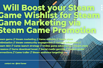 boost your steam game wishlist for steam game marketing via steam game promotion