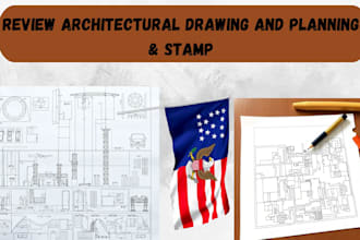 draw or review, sign and seal architectural drawings, plans, mep for city permit