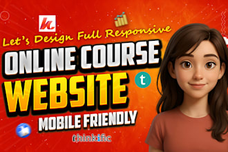 do online course website, kajabi website thinkific, teachable, podia, sales page