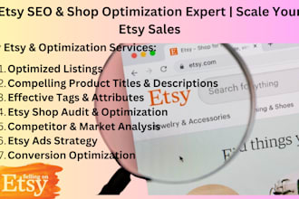 promote etsy SEO listing boost ebay sales shop optimizer