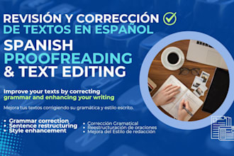 improve your spanish texts correcting grammar and enhancing your writing