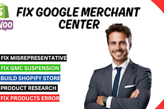 set up merchant center fix gmc product error suspension misrepresentation gtin