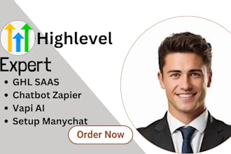 setup gohighlevel saas ghl chatbot zapier vapi ai setup manychat