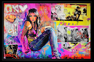 create graffiti pop art canvas designs and murals