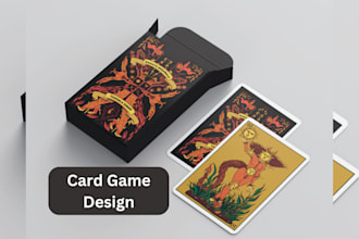 do card game design illustration card board game card box card template