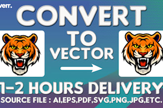 convert your design to vector format with fast delivery