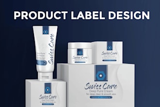 do attractive product label design, bottle label design, packaging box design