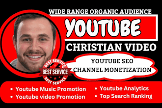 do organic christian youtube video promotion, gospel music channel promotion