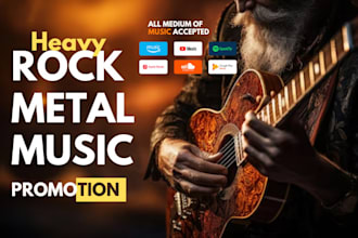 do viral heavy rock metal music promotion playlist curators, global audience