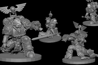 do 3d miniatures space marine 40k warhammer dnd stl tabletop for 3d printing