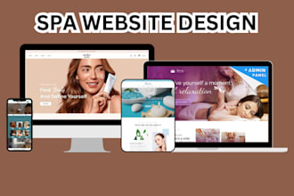 design professional spa beauty cosmetic  vagaro website with booking system