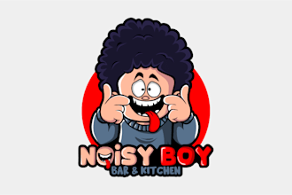 do mascot cartoon twitch character for logo branding