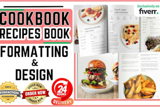 be cookbook writer, recipe book writer, cookbook formatting, translate cookbook