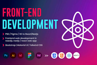be react js front end web developer using graphql and nextjs