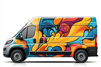 design professional truck, car, van, boat wrap for you