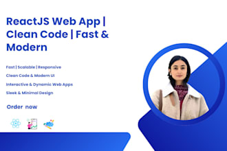 build a dynamic web app using reactjs with clean and reusable code