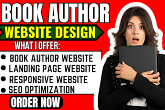 author website, ebook, children book website, newsletter, landing page