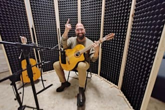 create single tracks of spanish guitar played by me